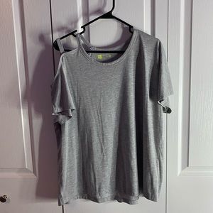 grey Xersion off the shoulder t-shirt!